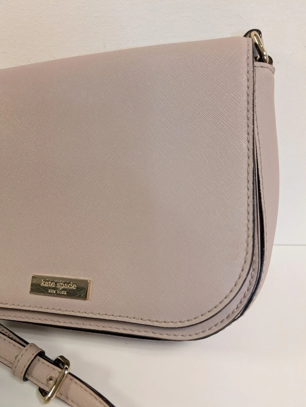 Kate Spade New York Blush Taupe Saffiano Leather Crossbody
